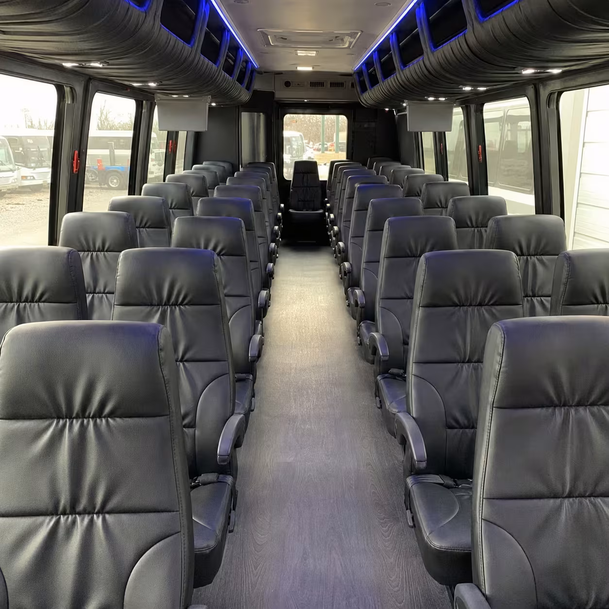 25 passenger minibus interior
