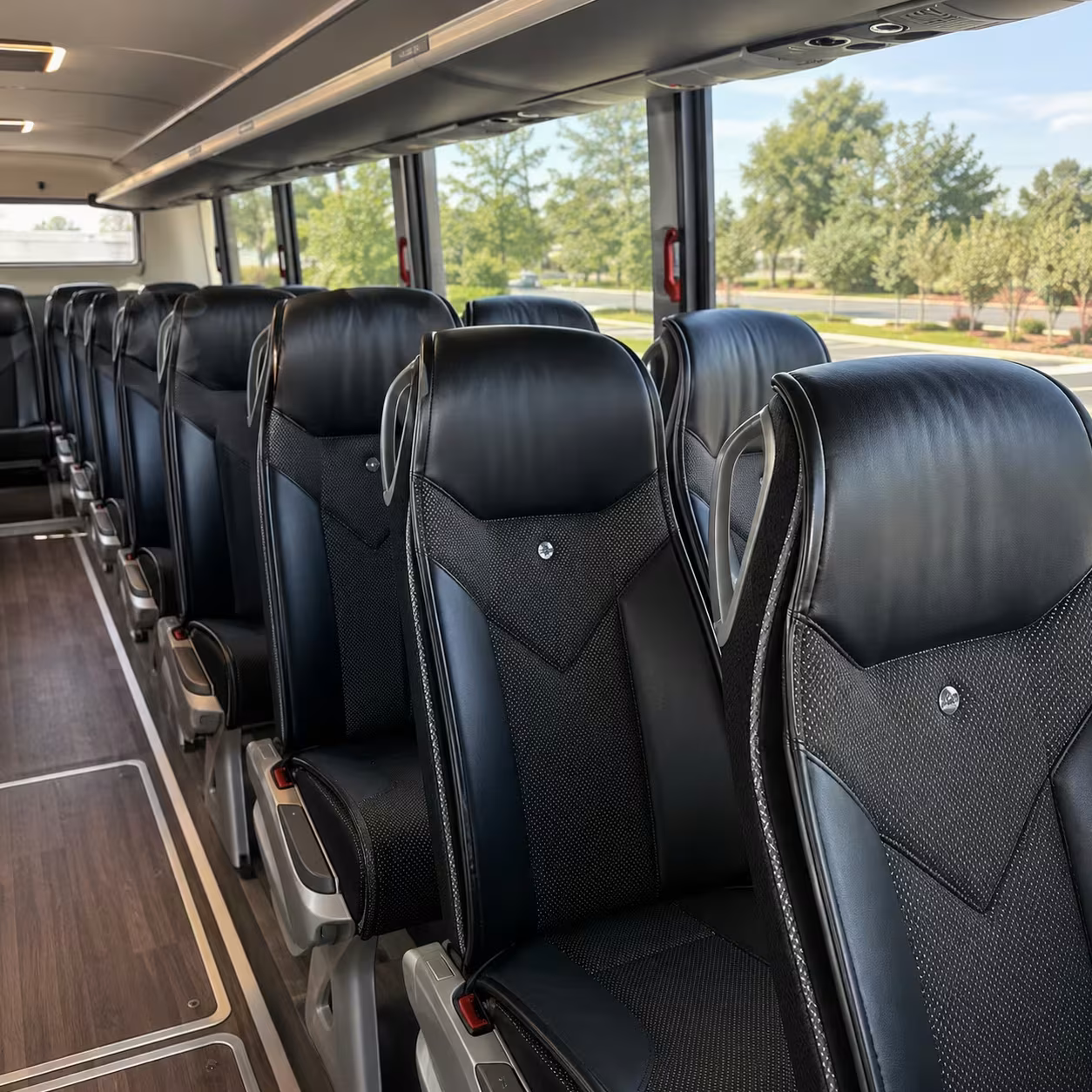 westland charter bus rental inside