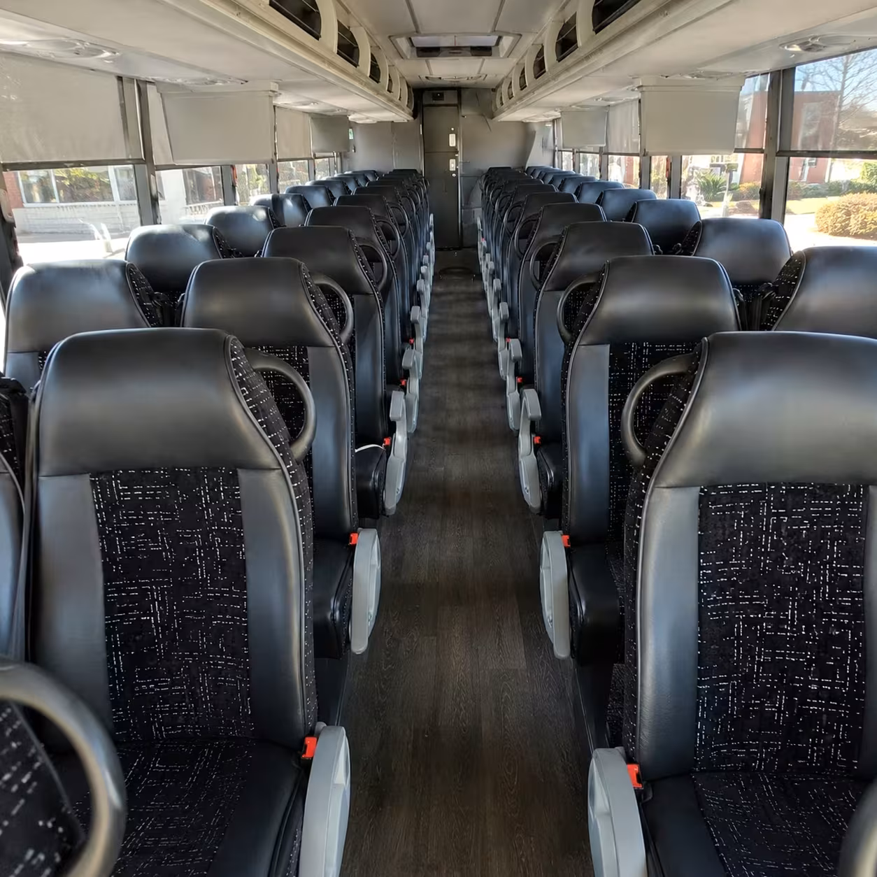 westland charter bus rental interior